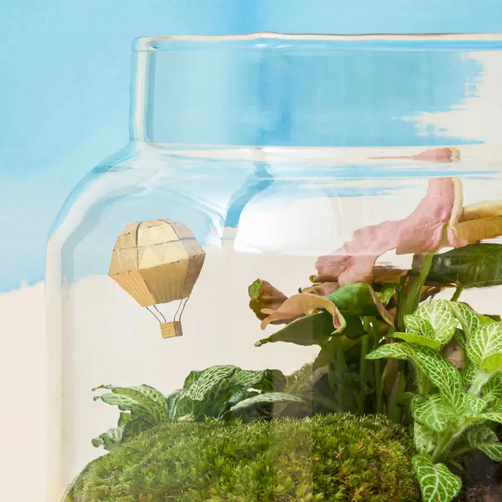 Hot Air Balloon Mini Model - Terrarium Decor DIY Kit