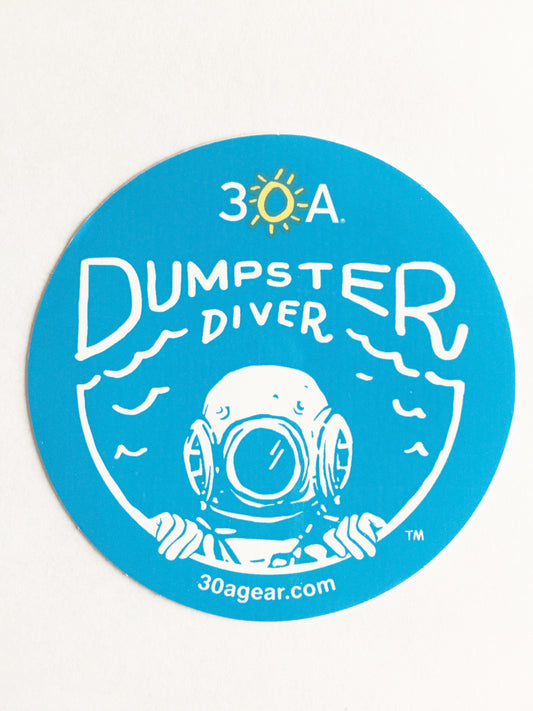 30A Dumpster Diver Vinyl Sticker
