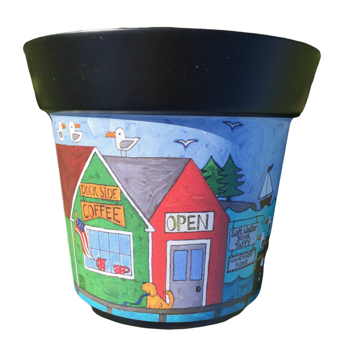 "Dockside" 6" Art Pot