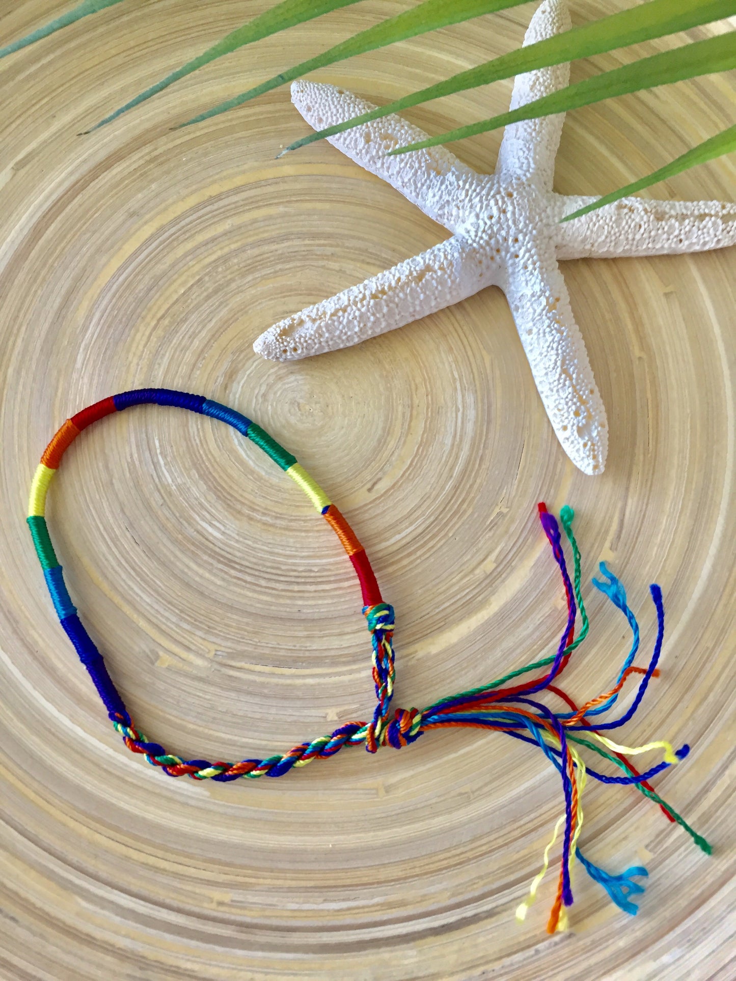 Color Block Friendship Bracelet (Rainbow)