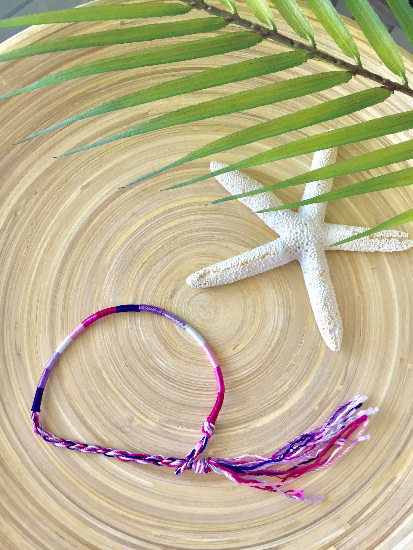 Color Block Friendship Bracelet (Bubblegum)