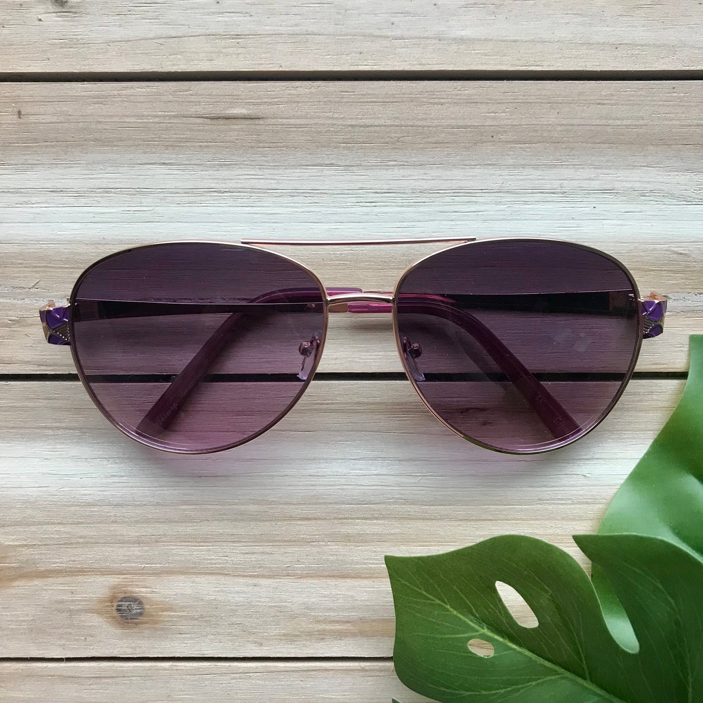 Women's Art Deco Aviator Sunglasses