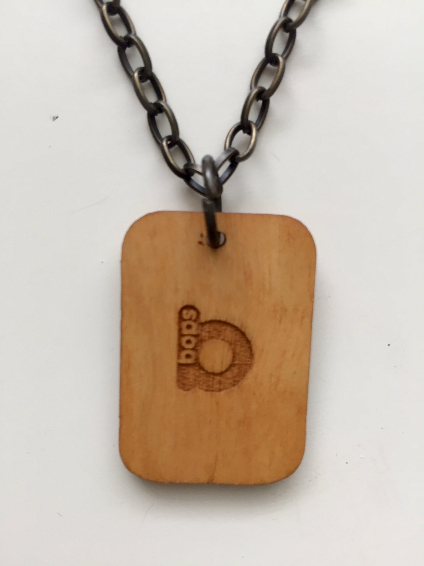 "Don't Quit Your Daydream" Wood Necklace