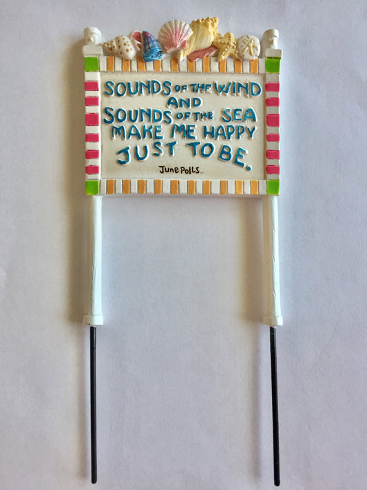 Sounds of the Wind Beach Sign
