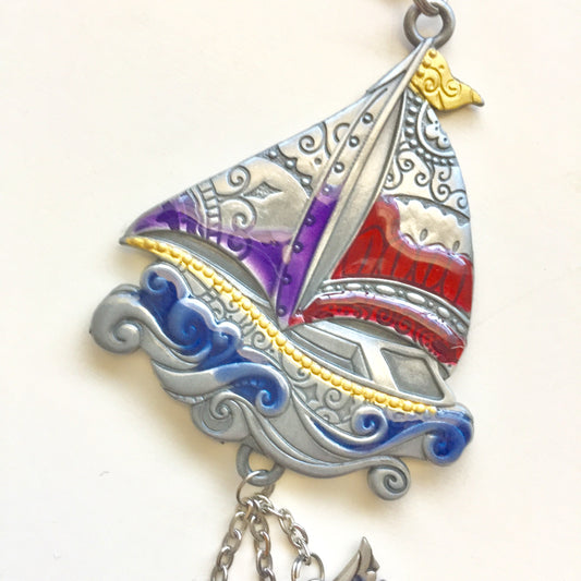 "Watercolor Sailboat" Anywhere Charm