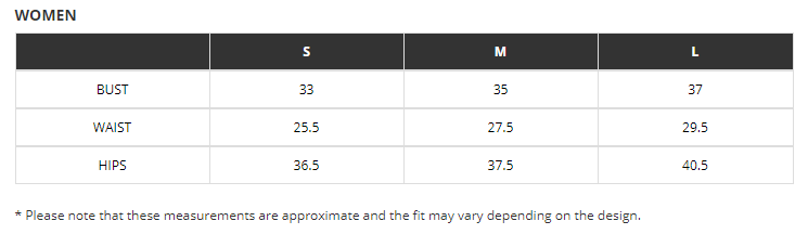 La Miel Size Chart
