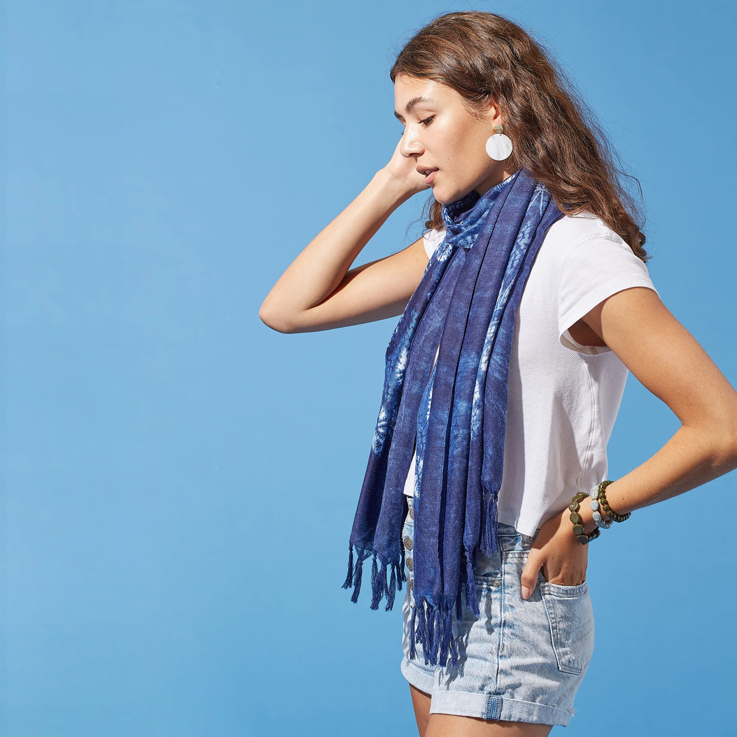 Indigo Kaleidoscope Scarves