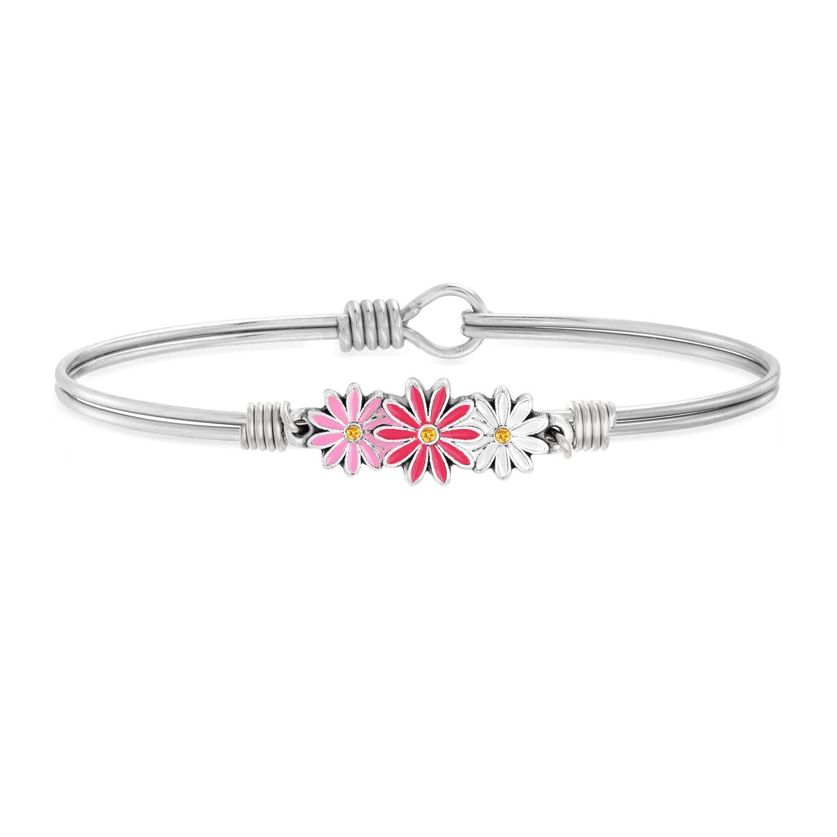 Luca + Danni Daisies Pink Ombre Bangle Bracelet