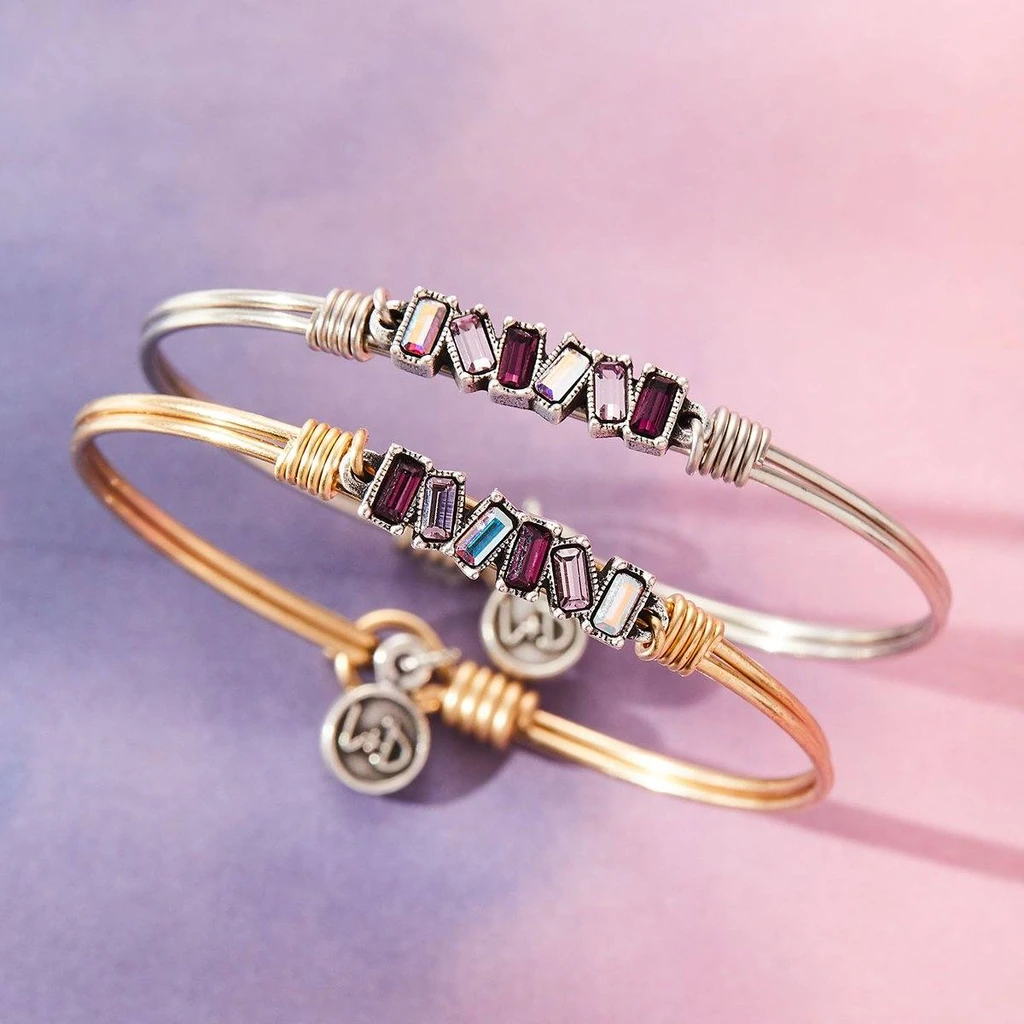Luca + Danni Mini Hudson Purple Ombre Bangle Bracelet