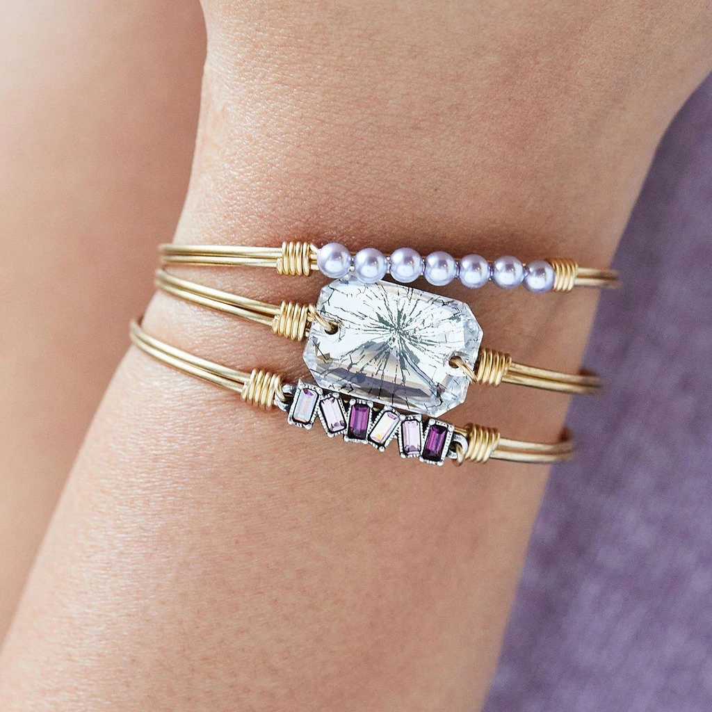 Luca + Danni Mini Hudson Purple Ombre Bangle Bracelet