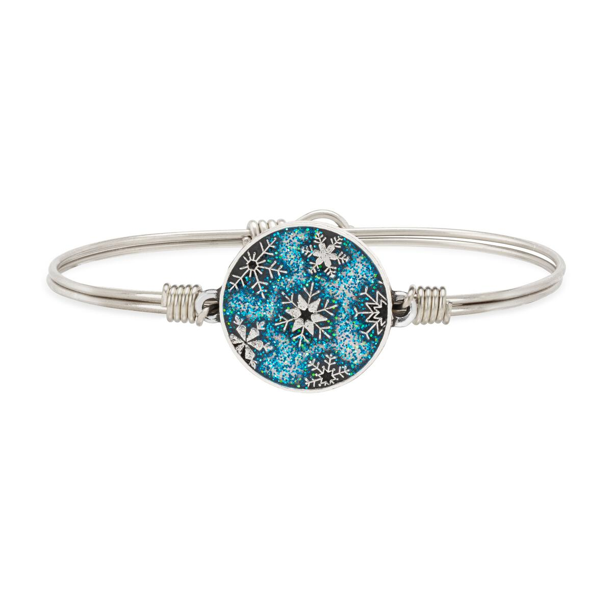 Snowflakes Bangle Bracelet
