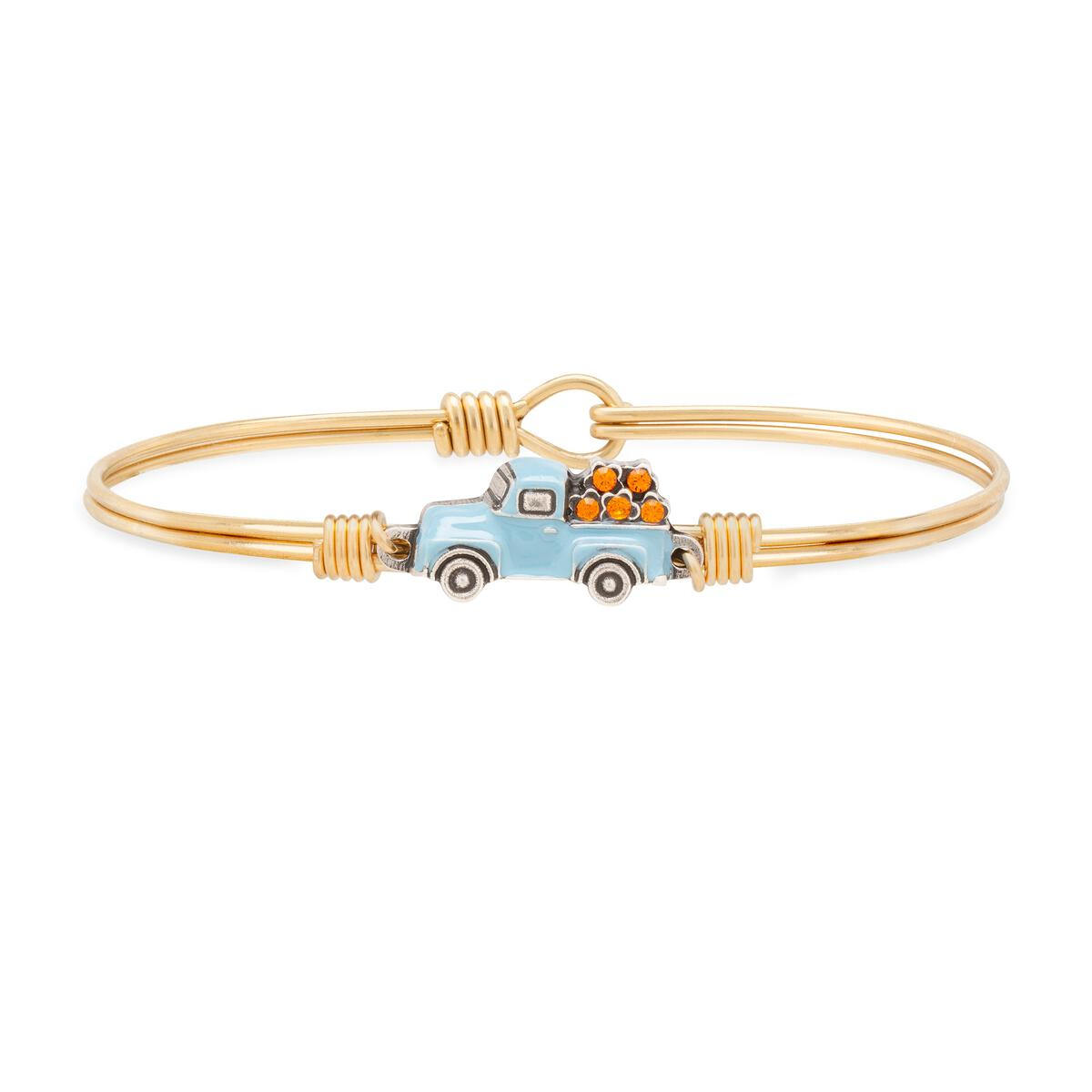 Vintage Pumpkin Truck Bangle Bracelet