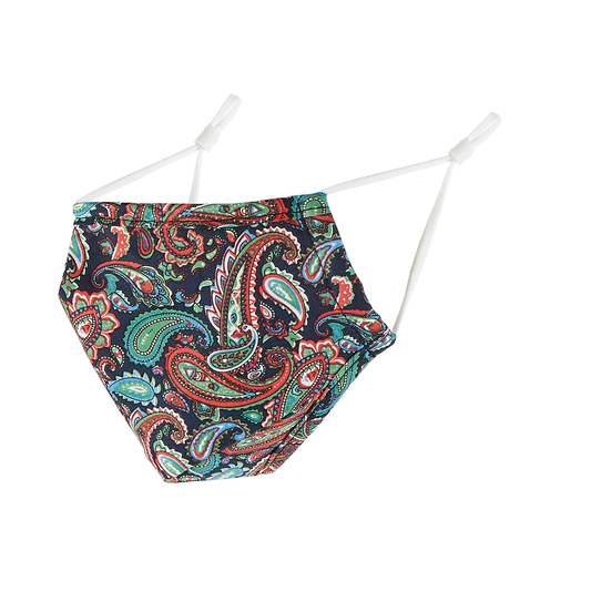 Cloth Face Mask (Navy Paisley)