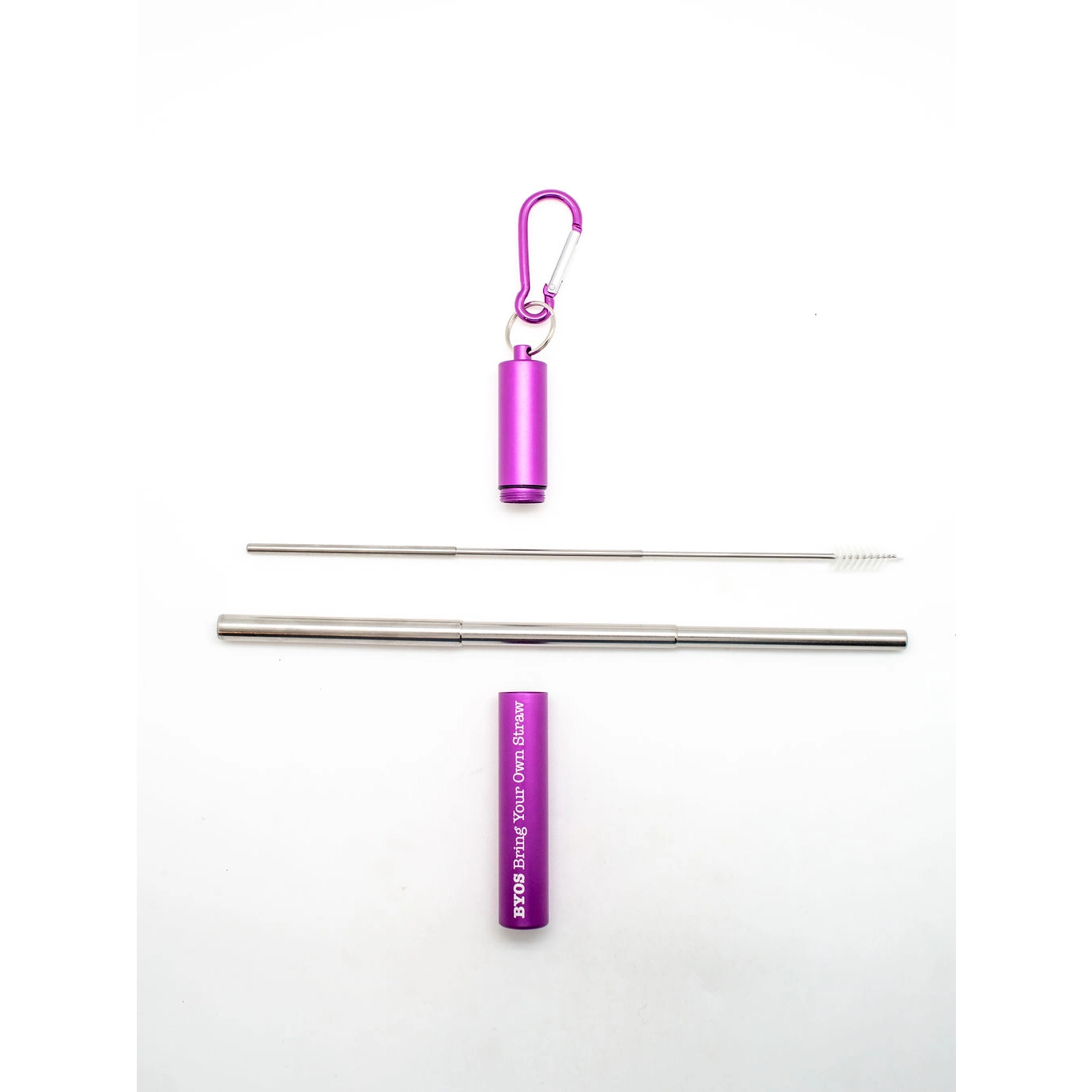 Telescoping Reusable Straw Sets