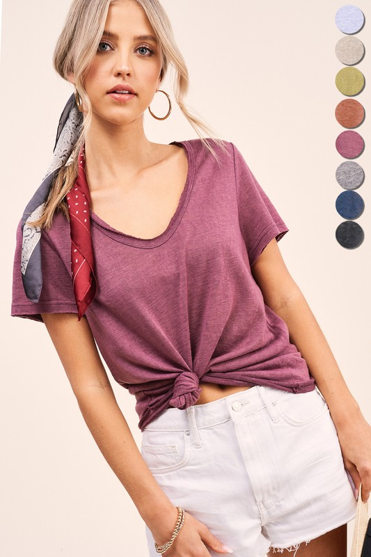 Ray of Sunshine Drapey Top (Berry)