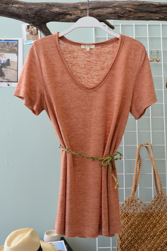 Ray of Sunshine Drapey Top (Ginger)