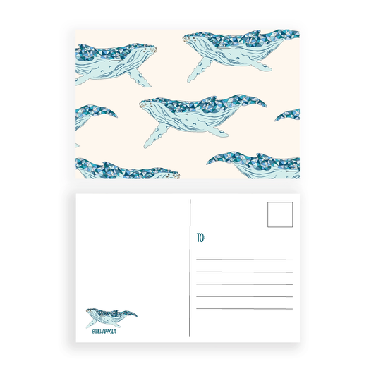The Happy Sea Save The Whales Postcard