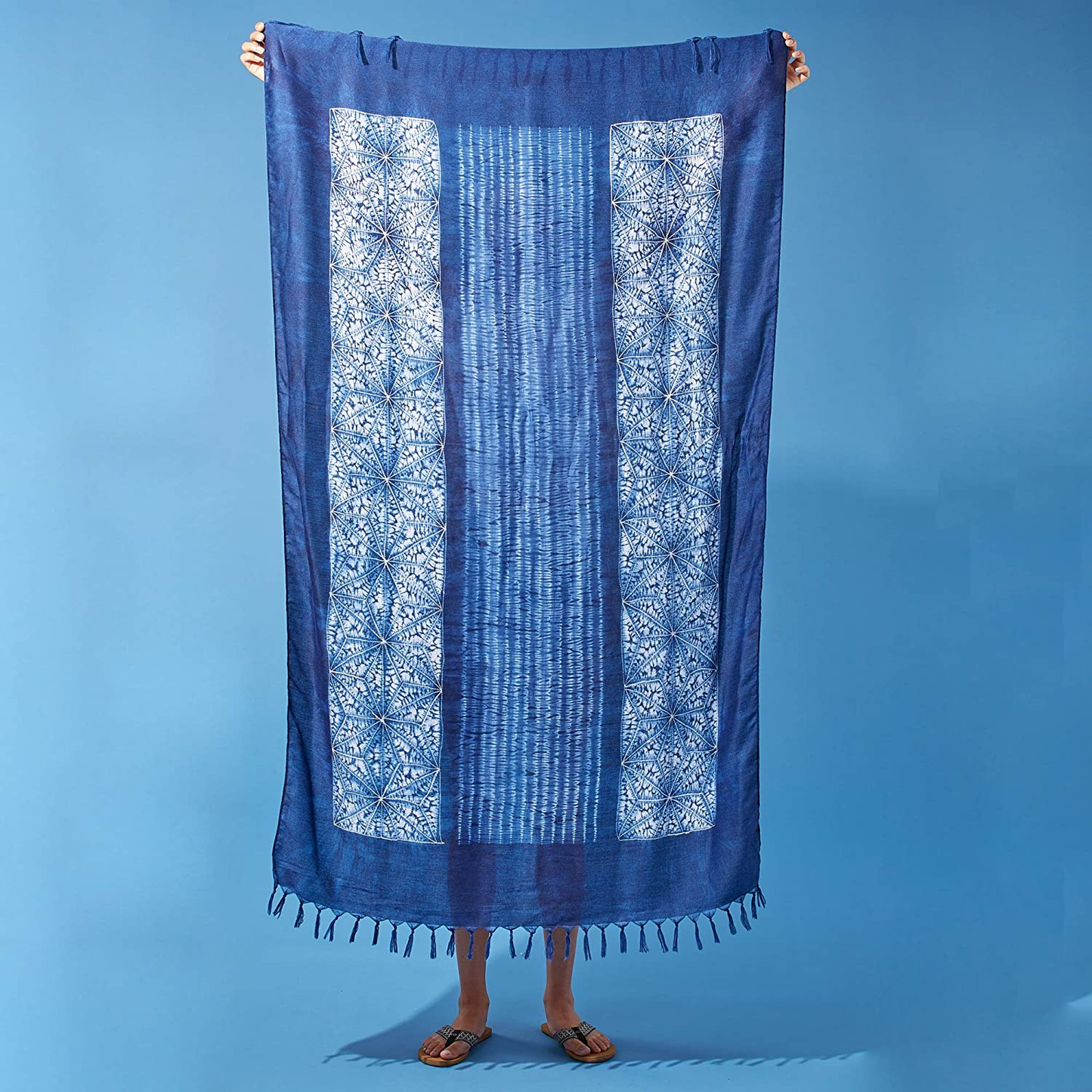 Indigo Kaleidoscope Scarves