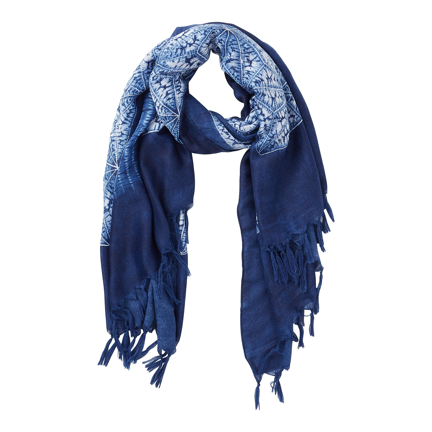 Indigo Kaleidoscope Scarves