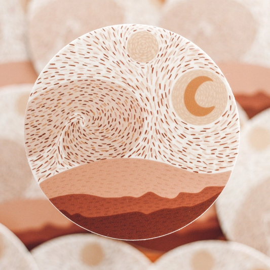 Boho Starry Night Sticker