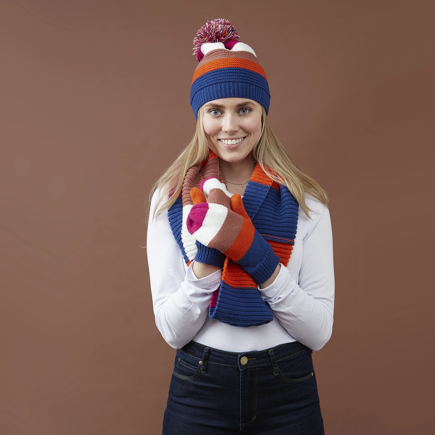 Stripe Beanie (Bright)