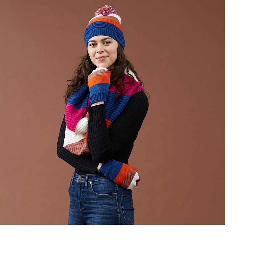 Stripe Beanie (Bright)