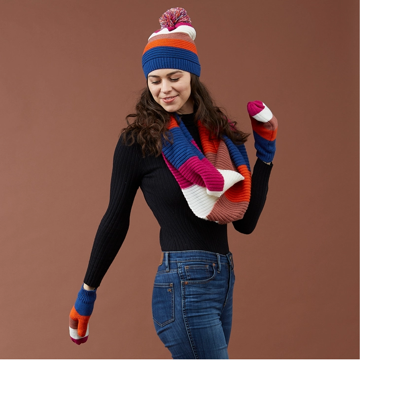 Stripe Beanie (Bright)
