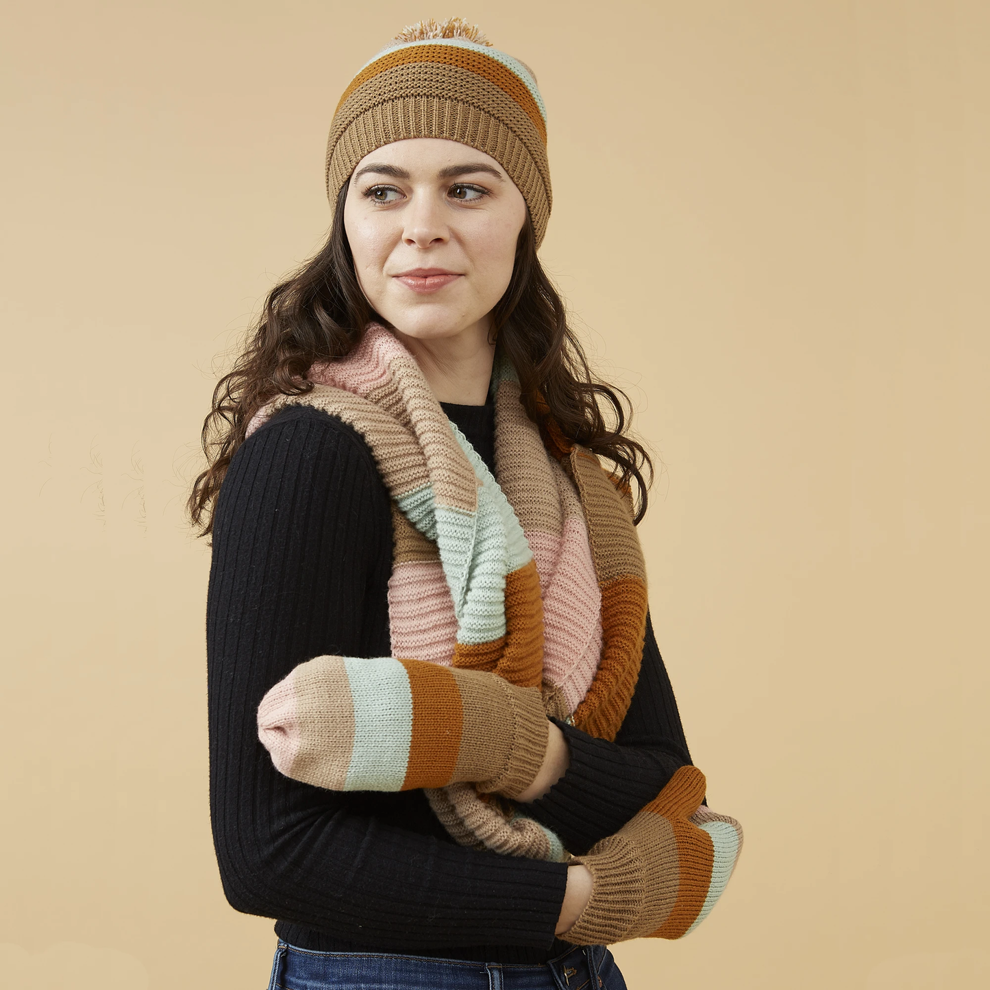 Stripe Beanie (Pastel)