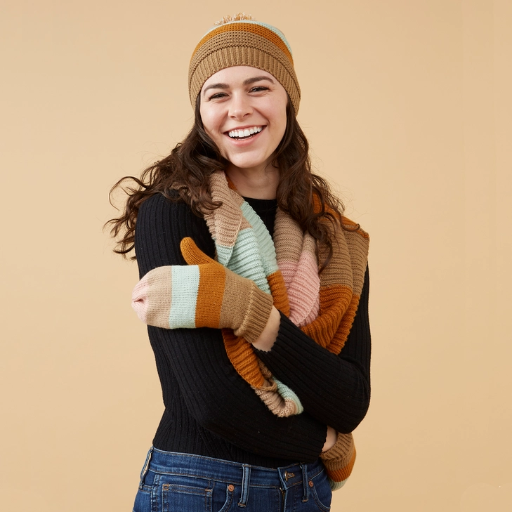 Stripe Beanie (Pastel)