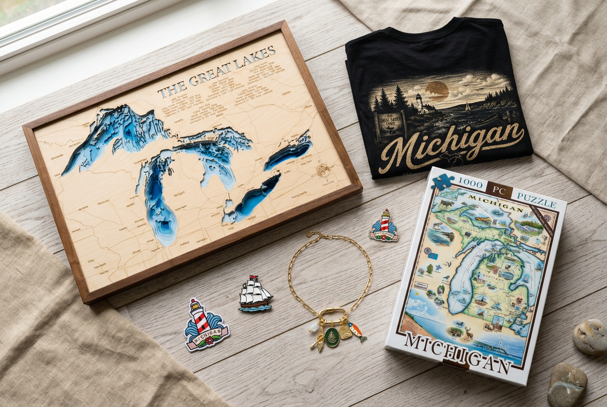 Great Lakes Collection product flat lay