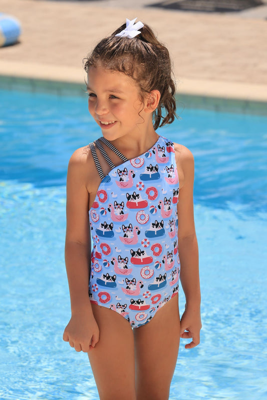 Pool Pups Asymmetric Strappy