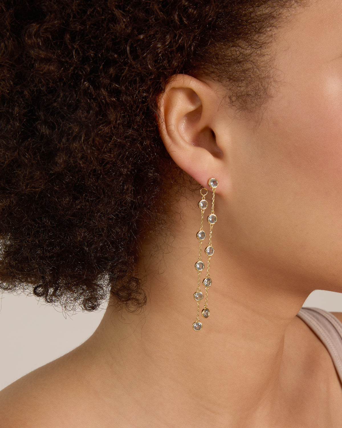 Something Blue Chandelier Earrings