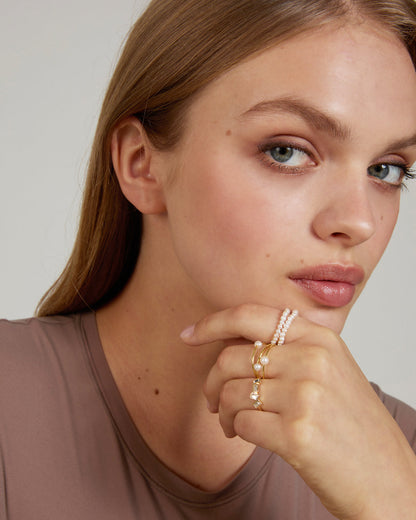 Grit Seed Pearl Ring