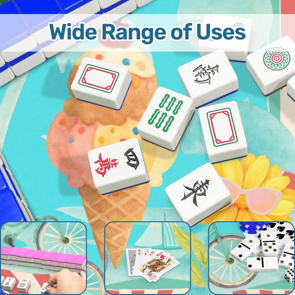 Summer Time Summer Time Mini Mahjong Mat