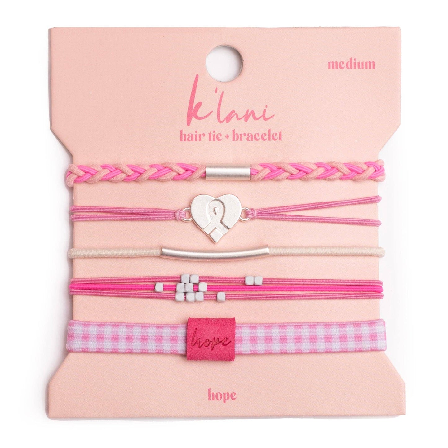 "Hope" Hair Tie Bracelet Set