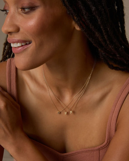 Just For You Initial Necklace — N