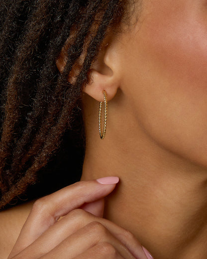 Entwined Dainty Hoop Earrings