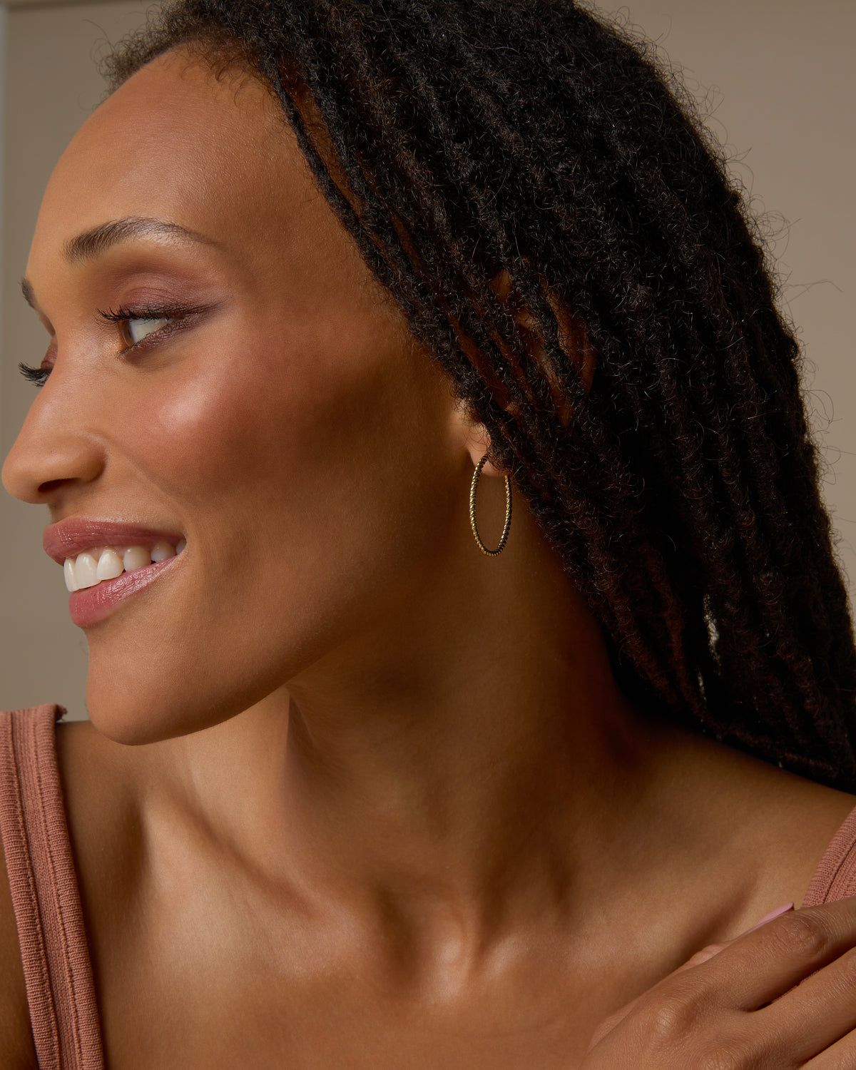 Entwined Dainty Hoop Earrings