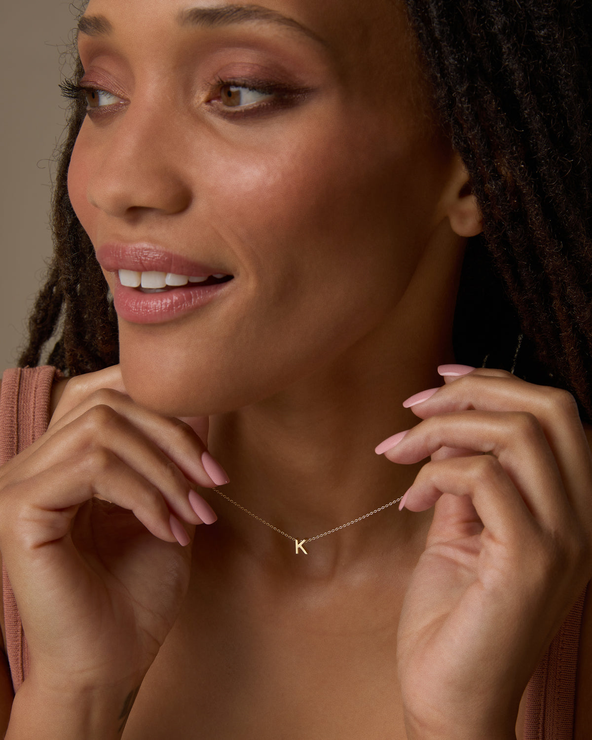 Just For You Initial Necklace — J