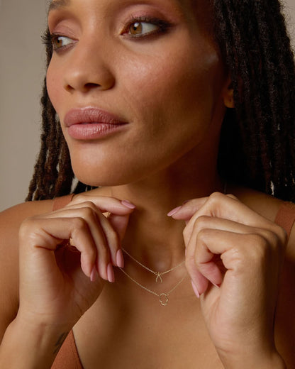 Just For Luck Wishbone Necklace