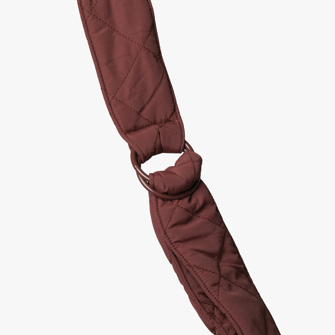 Chocolate Quilted - Large Slouchy Shoulder Bag