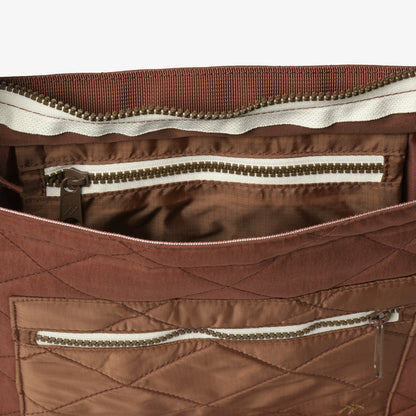 Chocolate Quilted - Small Utility Tote Bag