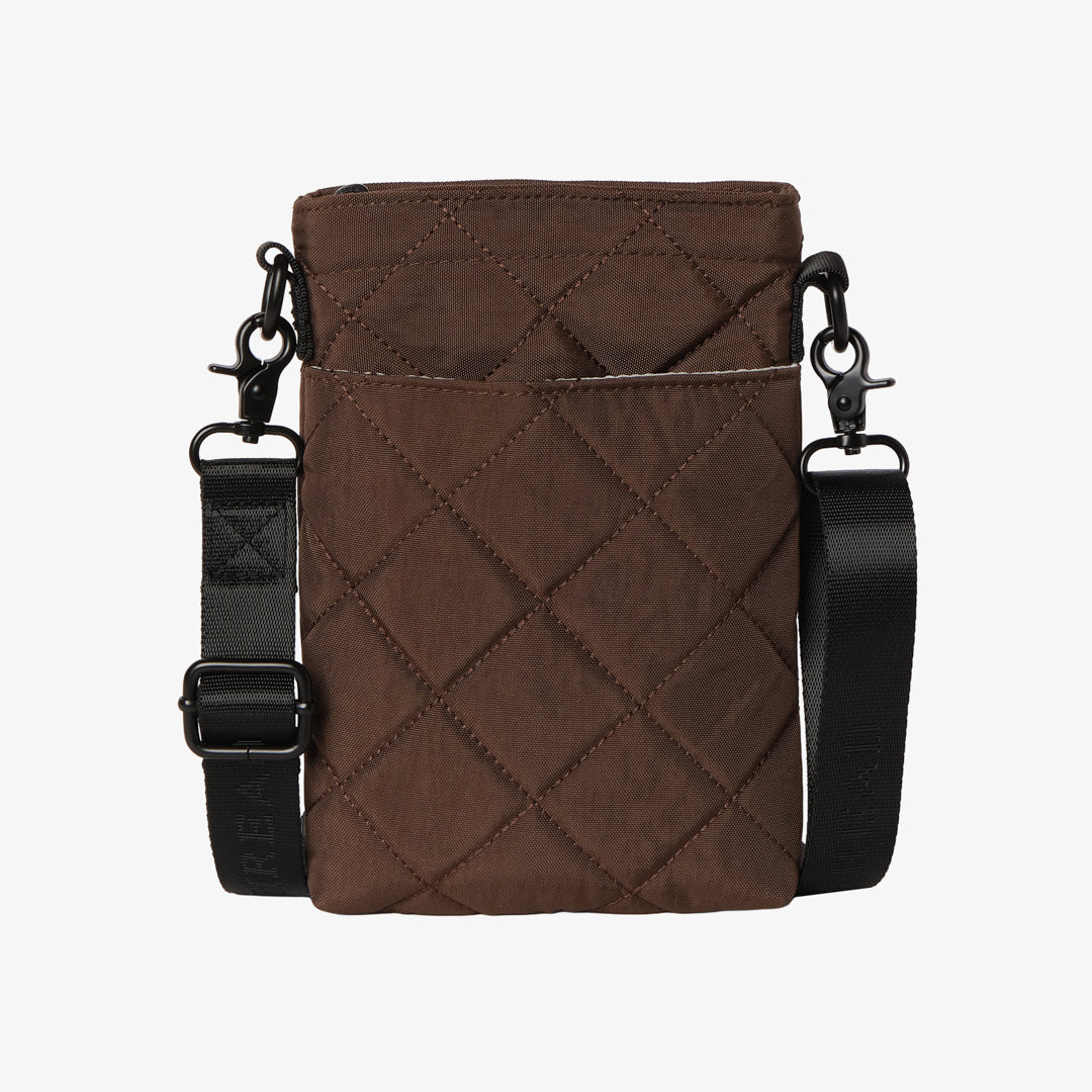 Chocolate Quilted - Phone Sling Bag