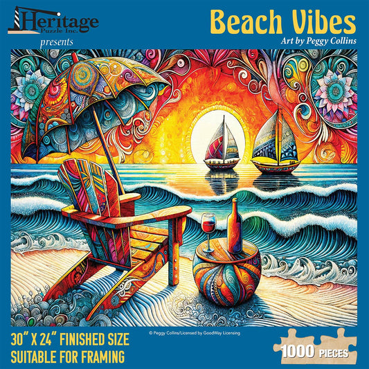 "COMING SOON" Beach Vibes 1000 piece puzzle