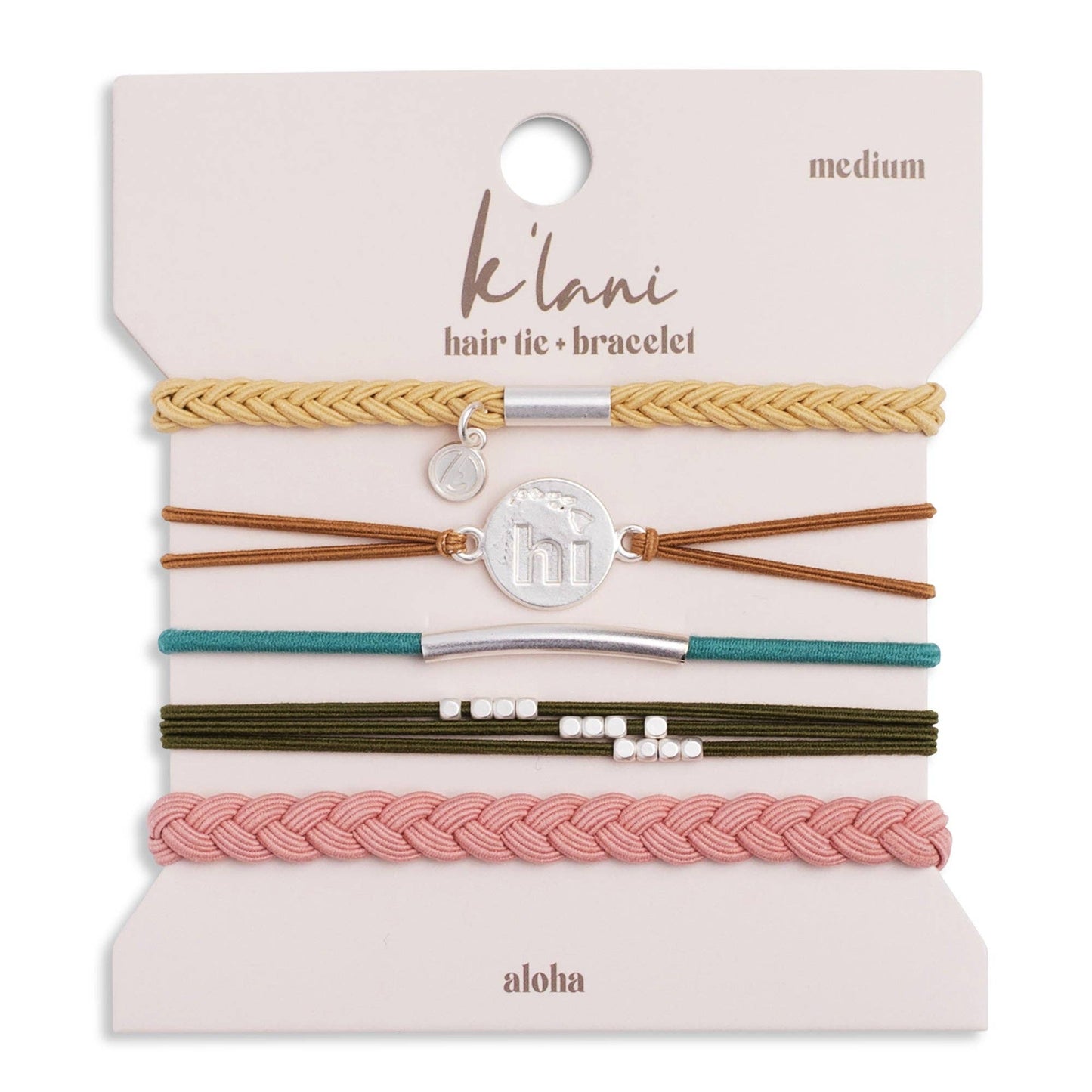 "Aloha" Hair Tie Bracelet Set