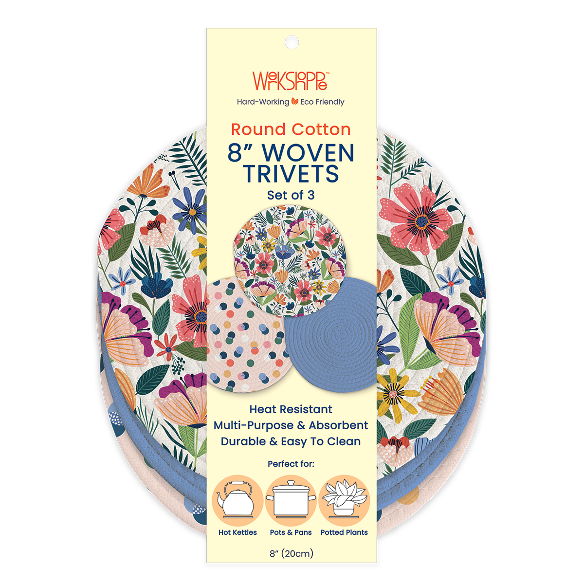 Field of Flowers Cotton Kitchen Trivets