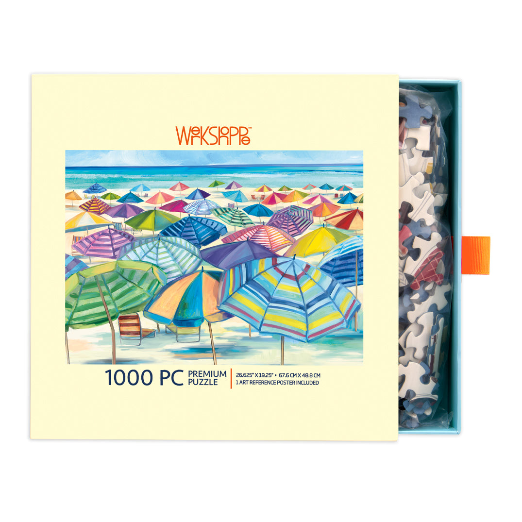 Umbrella Beach 1000 Piece Jigsaw Puzzle