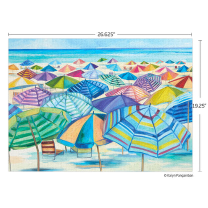 Umbrella Beach 1000 Piece Jigsaw Puzzle