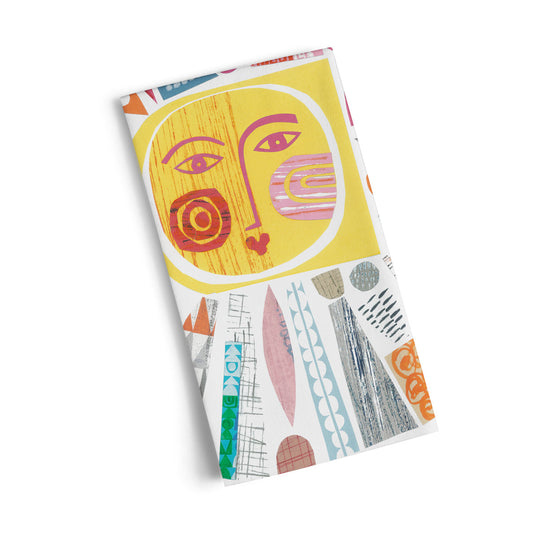 Mid Century Sun Cotton Tea Towel