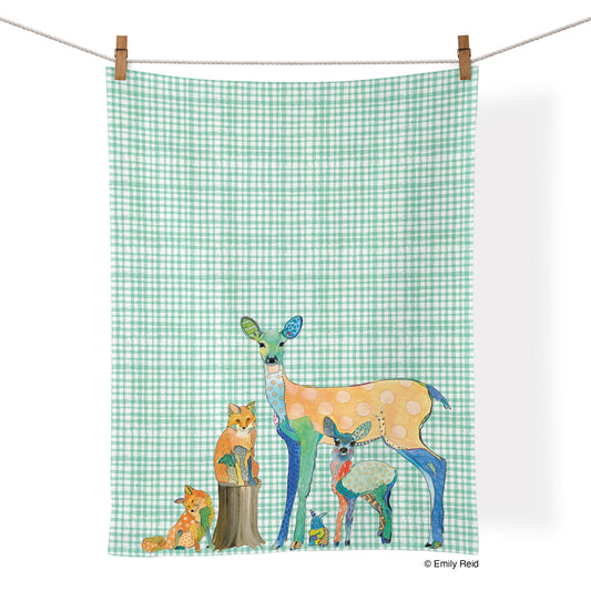 Forest Friends Cotton Tea Towel